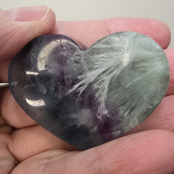Fluorite Crystal Heart - Picture 6 of 13